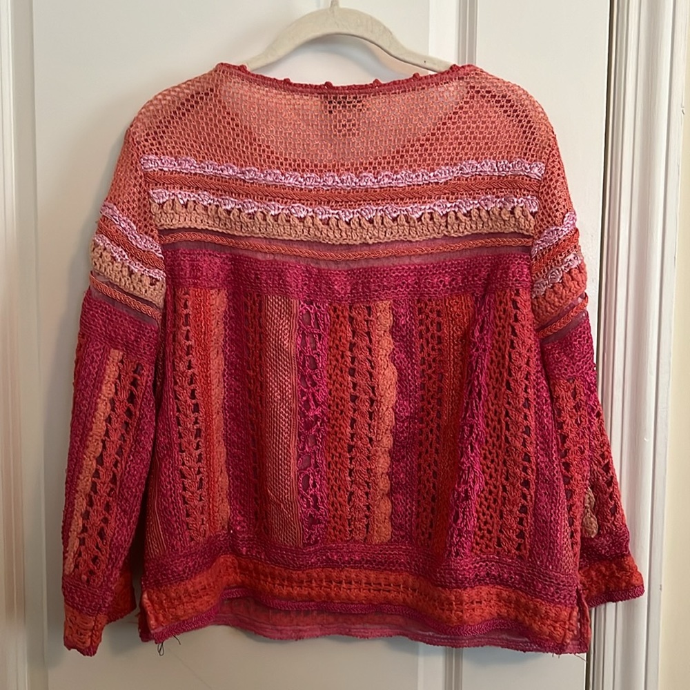 Sandy Starkman Crochet Patchwork-Style Open Knit … - image 5